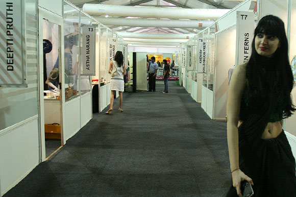 The entrance to the business centre where designers showcase their creations for prospective buyers