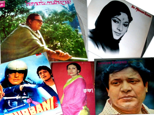 Some of the record covers that Moloy Ghosh has converted into a digitised format