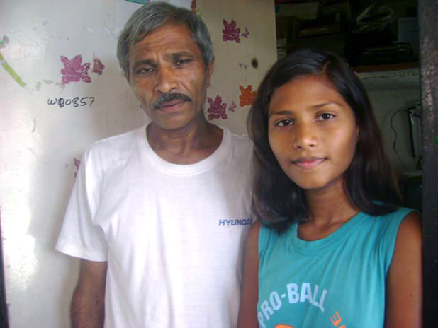Sushma Verma with her father