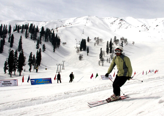 Natural slopes make Gulmarg a much loved skiing destination