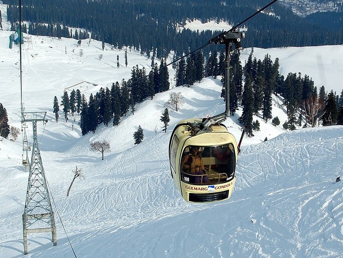 The Gulmarg Gondola Project is one of the highest operational cable cars.