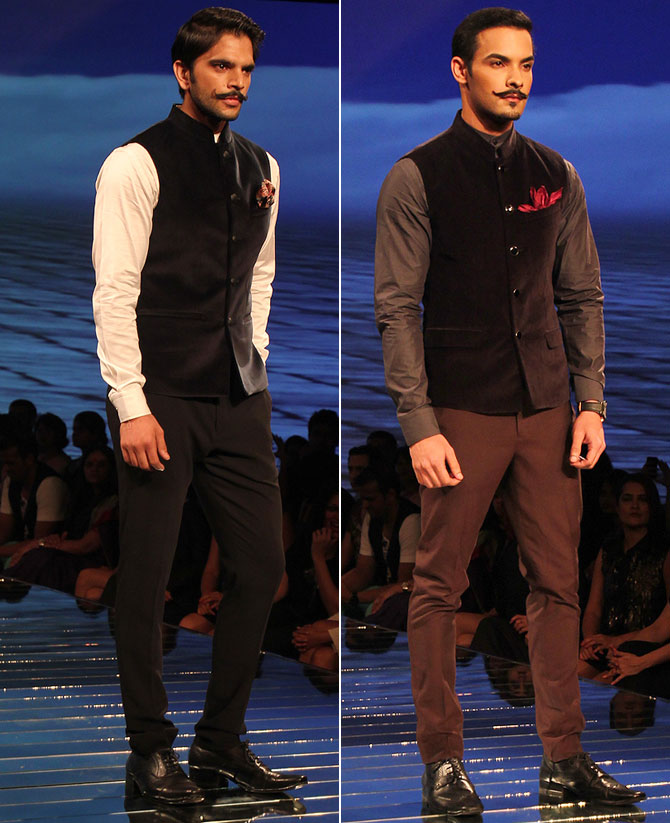 The Nehru Jacket is possibly the easiest to adapt to even if you aren't very fashion forward.