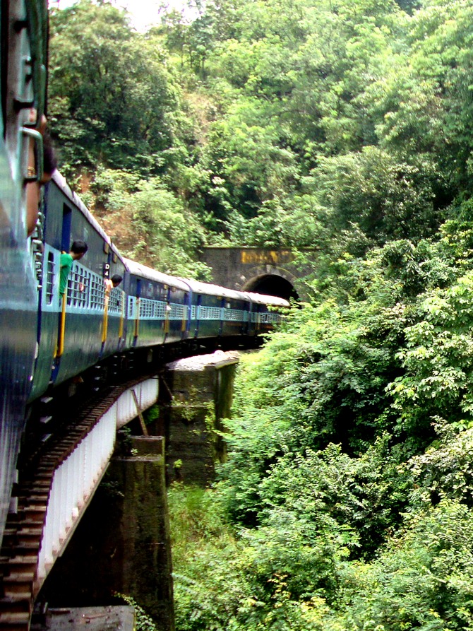 The 58 km stretch during which the Karwar-Yeshwantpur Express passes through the magnificent Western Ghats is perhaps the most beautiful part of the journey.