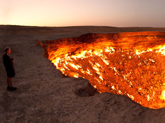 Derweze Gas Crater, Turkmenistan