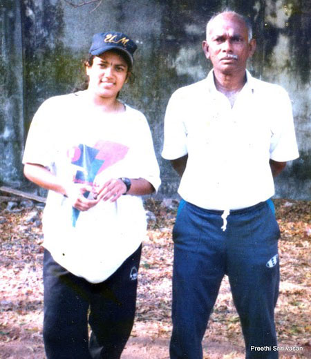 Preethi Srinivasan with her mentor