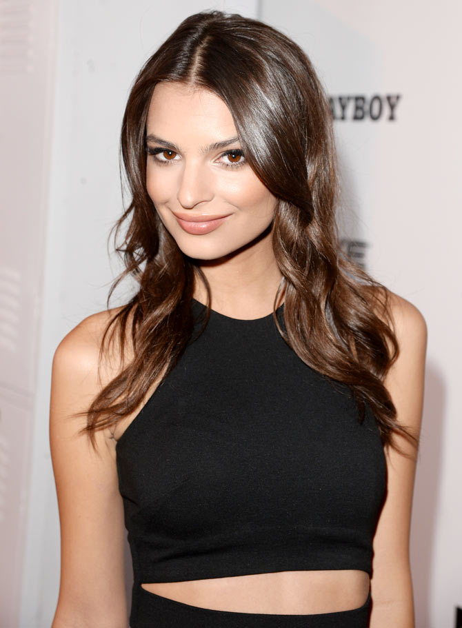 Emily Ratajkowski arrives at the Playboy and Universal Pictures' Kick-Ass 2 event at Comic-Con in California