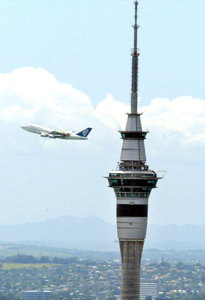 Sky Tower, New Zealand; Image for representational purposes only