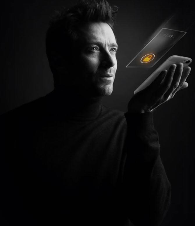 Hugh Jackman promoting Micromax Canvas Turbo A250