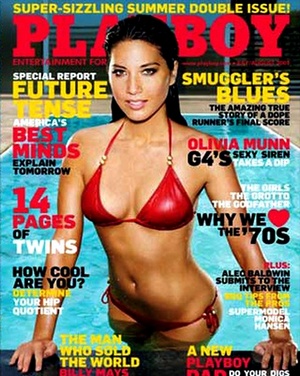 Olivia Munn on the cover of Playboy