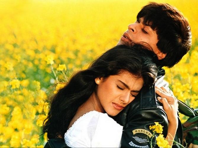 Shah Rukh Khan and Kajol in Dilwale Dulhania Le Jayengey