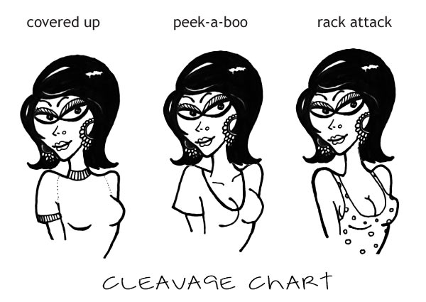 Cleavage alert! How desperate are you?