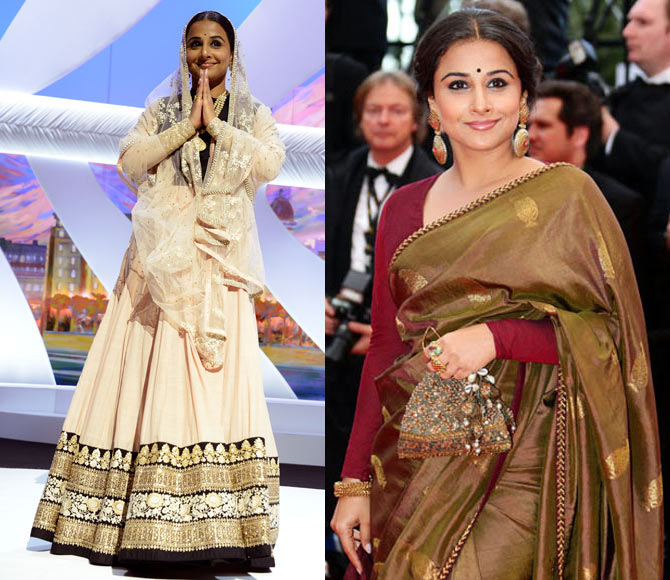 Vidya Balan received a lot of flak for her Cannes outfits that Sabyasachi designed.
