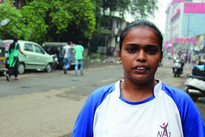 Pallavi Gaikwad at Ambernath, a township near Mumbai, where she resides.