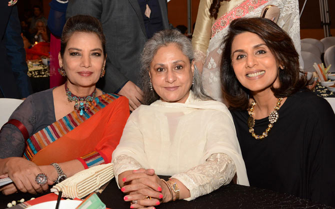 (L-R) Shabana Azmi, Jaya Bachchan and Neetu Kapoor