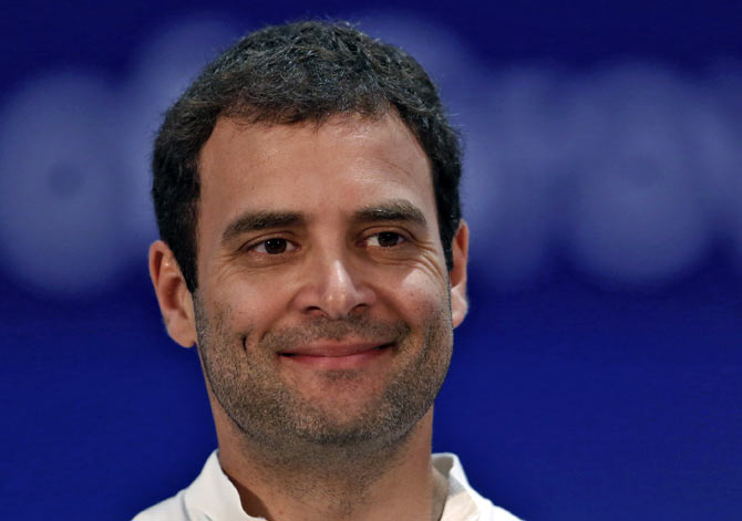 Rahul Gandhi is pictured here during the 2013 annual general meeting and national conference of the Confederation of Indian Industry (CII) in New Delhi. On April 4, 2013, Gandhi offered a broad vision of 21st century India in his first major speech to business leaders that drew criticism for being vague and rambling.