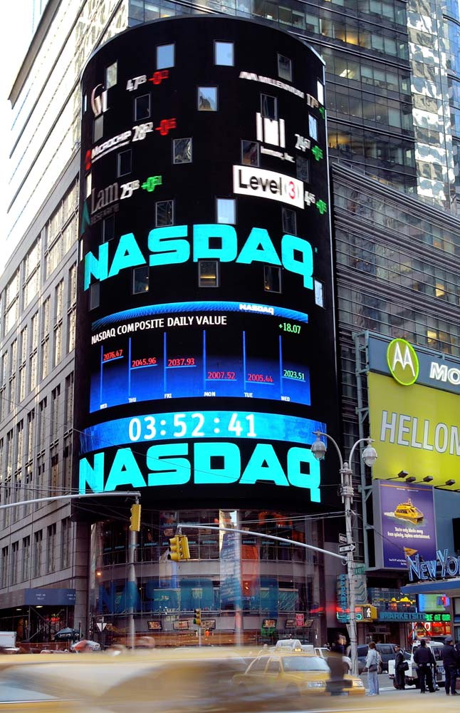 The NASDAQ stock exchange where ADRs issued by many Indian companies are traded