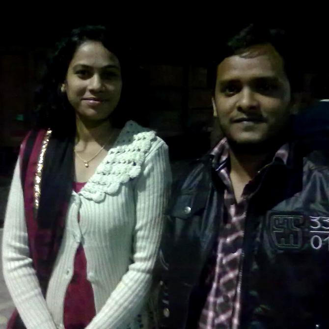 Neha Potle with Ravitosh Mishra