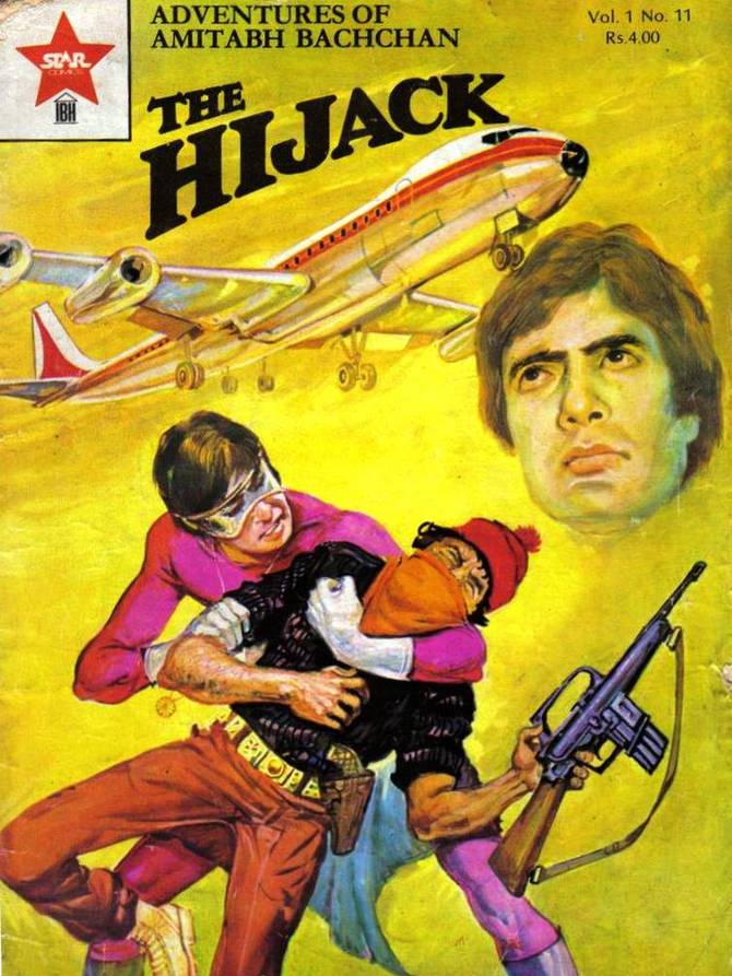 Amitabh Bachchan was immortalised as a popular comic book series hero. What was he called?