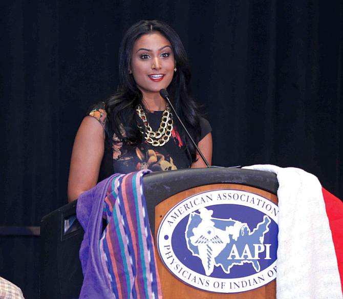 Miss America Nina Davuluri said she participated in beauty pageants to raise money to fund her education.