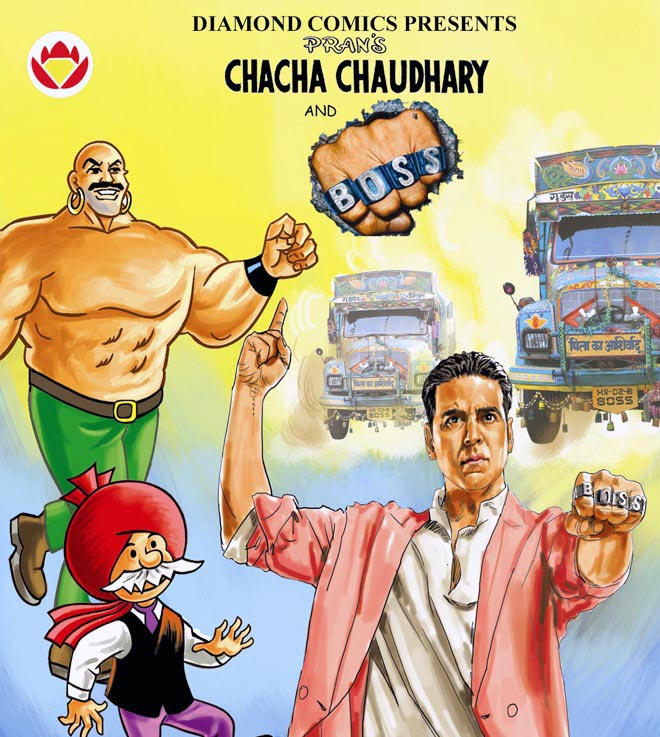 The special edition of Chacha Chaudhary's book to promote Akshay Kumar's movie Boss.