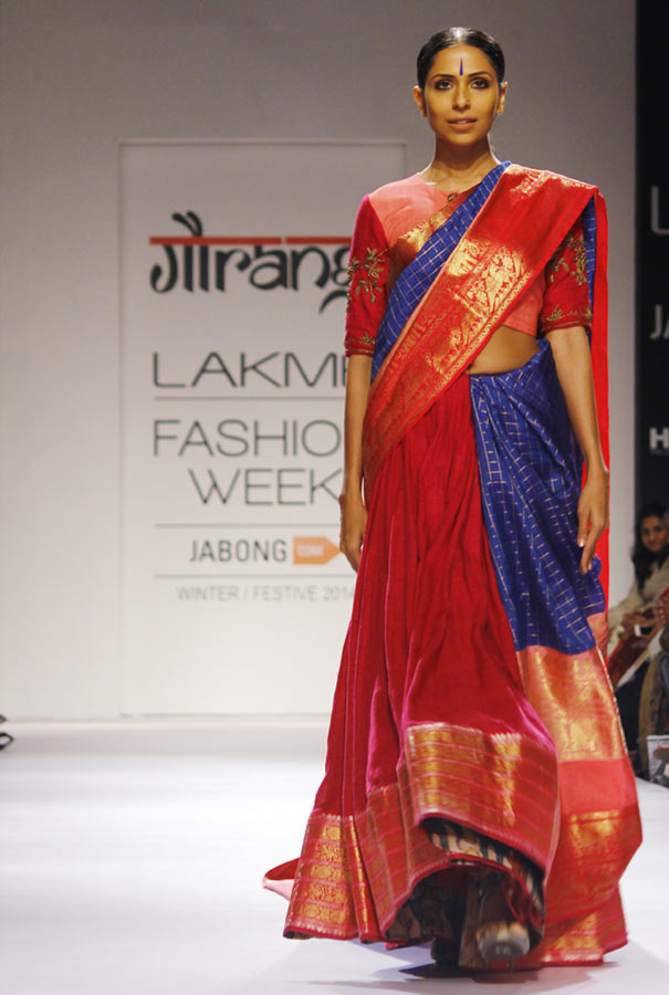 Model Candice Pinto in a Gaurang Shah creation.