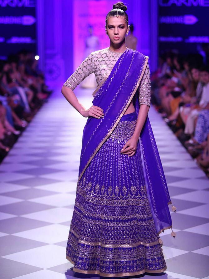 Anita Kumar in an Anita Dongre creation