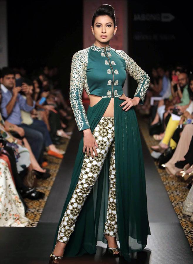 Gauhar Khan in a Paras Modi outfit