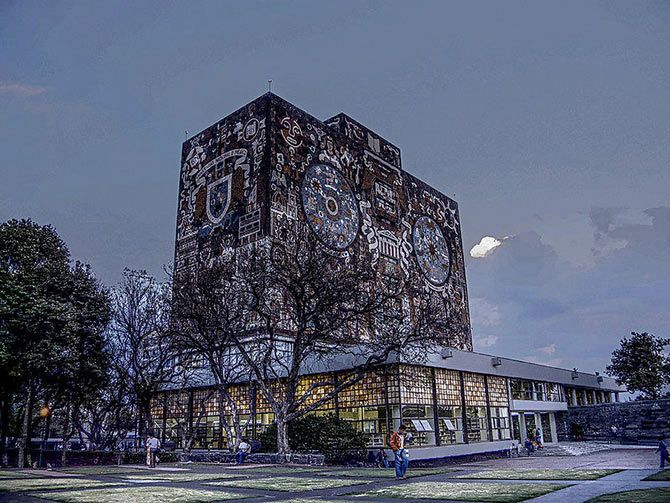 Central library, Universidad Nacional Autonoma de Mexico, Mexico