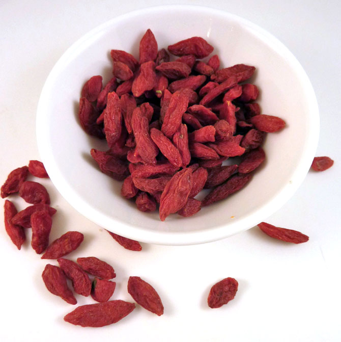 Goji berries are very high on amino acid profile, most nutritious among all fruits.