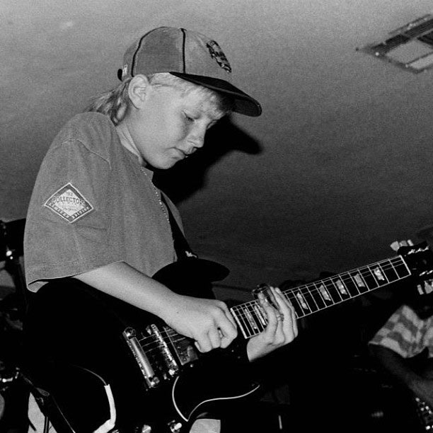 Derek Trucks burst onto the scene as a child prodigy. This photograph is from 1992
