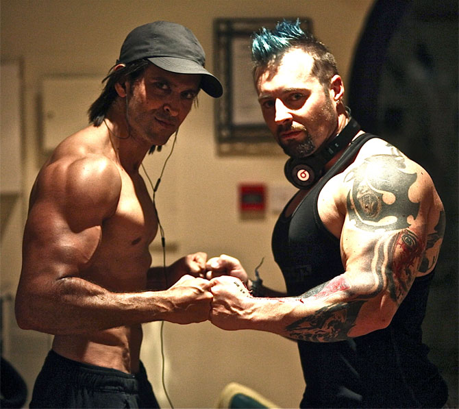 Hrithik Roshan with Kris Gethin