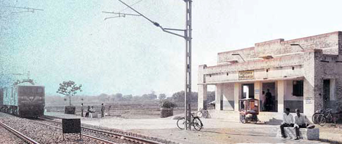 Begun Kodar railway station in West Bengal