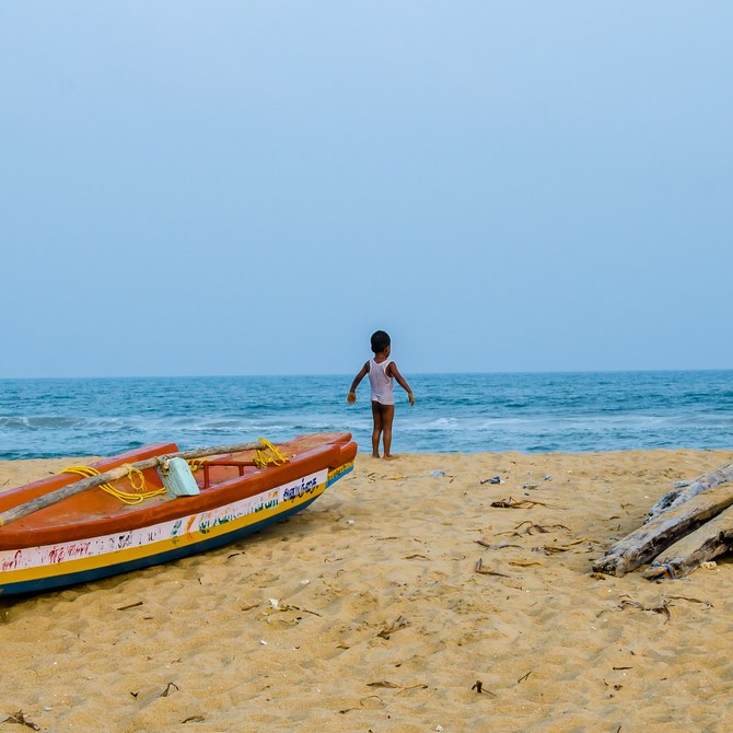 A beach in Pondicherry