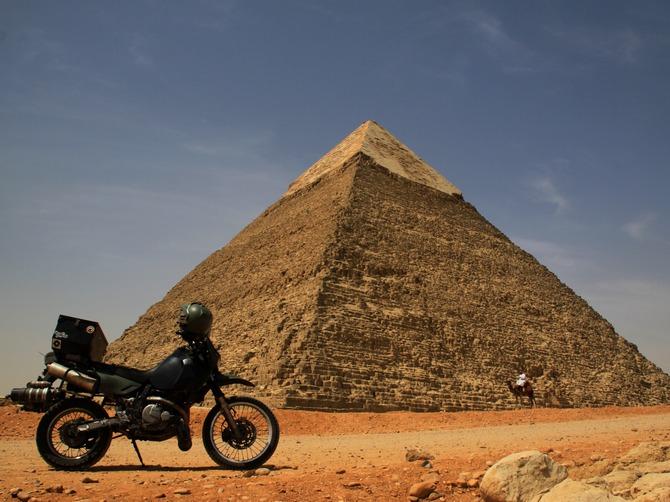 sanDRina at the Pyramids of Giza, Egypt.