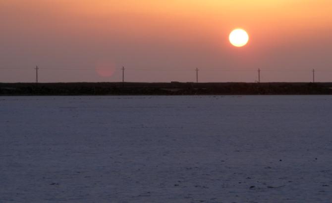 A sunny evening in the Rann of Kutch
