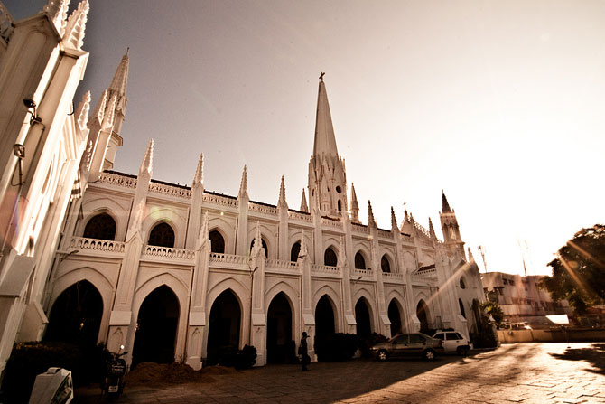 The San Thome Basilica in Mylapore, Chennai