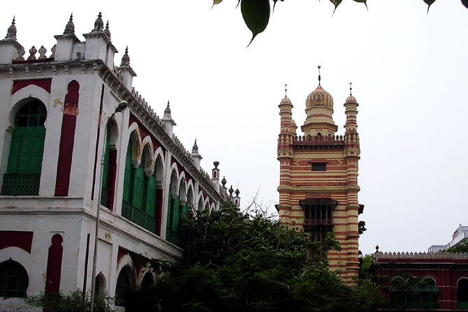 One of the buildings of the Chepauk Palace, the now-in-disuse palace of the Nawabs of Arcot