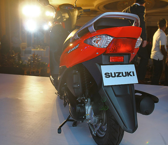 The Let's gets a brand new stylised rear unlike the Suzuki access.
