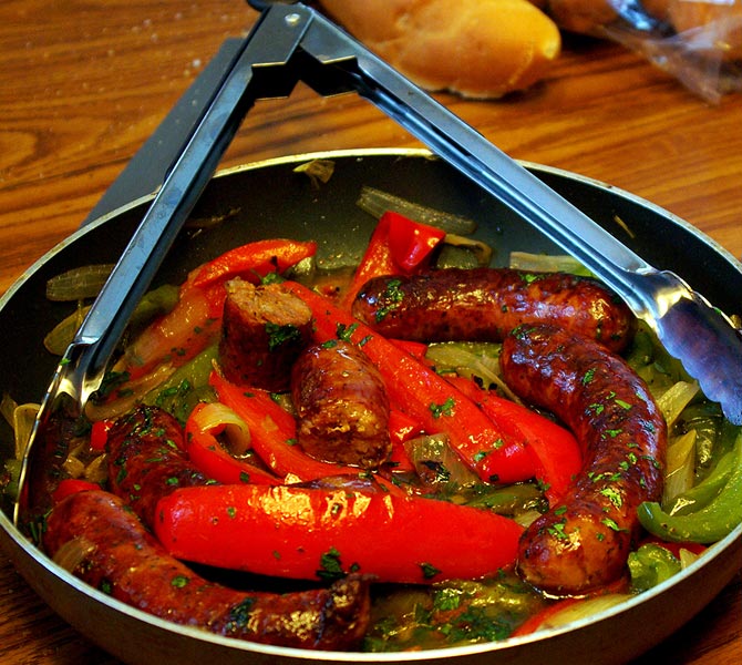  Fried Sausage and Pepper