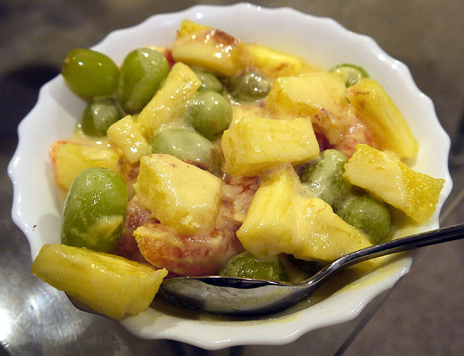 Fruit Salad with Custard