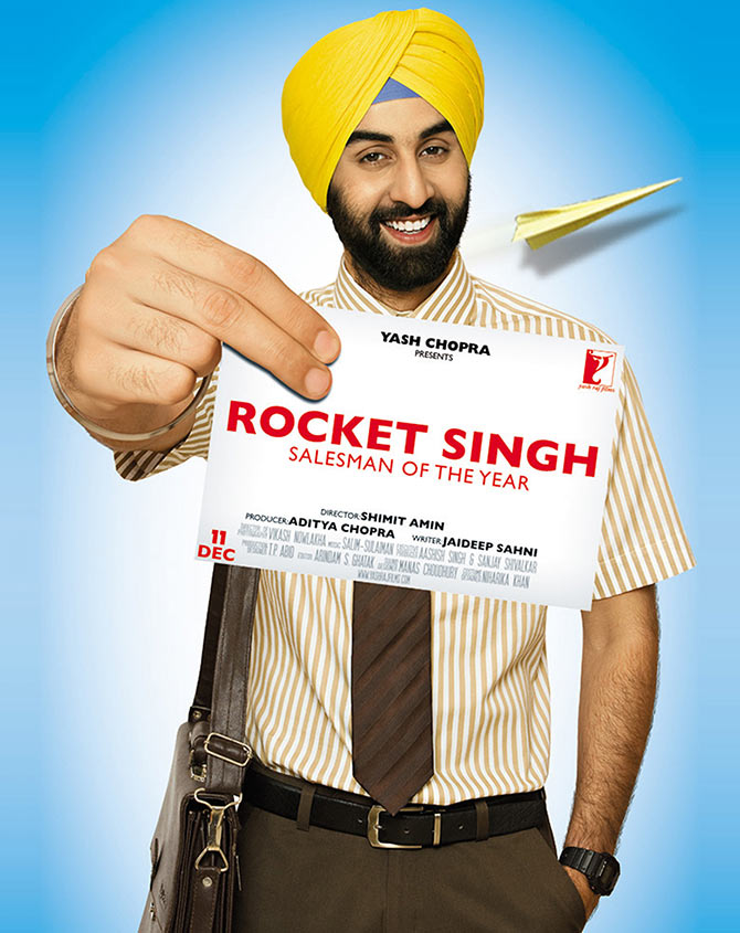 A poster of Rocket Singh Salesman of The Year