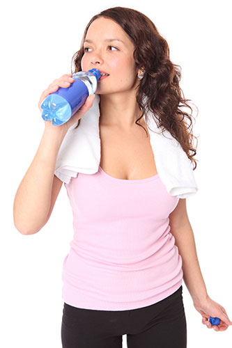 Too much water for high-intensive workouts can also be dangerous because it can cause water-intoxication.
