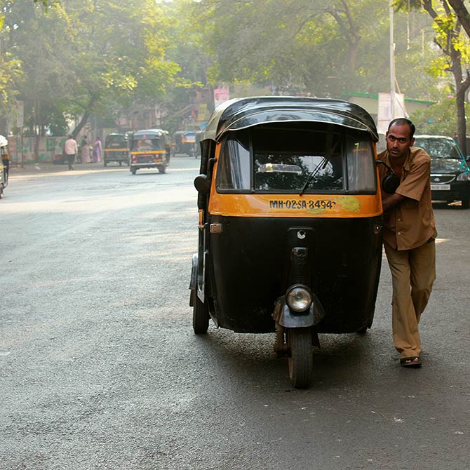 Mumbai's auto rickshaws are often the best way to get around the suburbs.