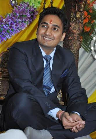 Gaurav Agrawal on his wedding day