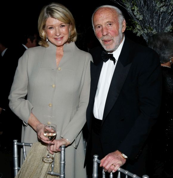Martha Stewart and James Simons, chairman and founder of Renaissance Technologies.