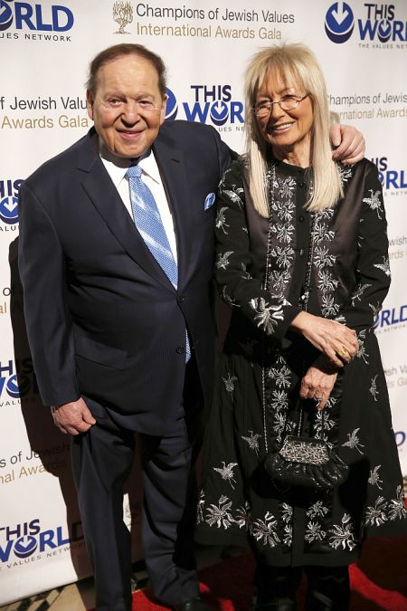 Las Vegas gaming tycoon Sheldon Adelson and his wife Miriam Adelson.