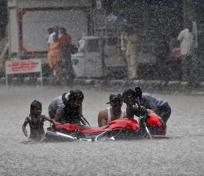 4. You report to work in knee-deep water every monsoon