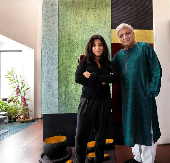 Zoya and Javed Akhtar in Meri Beti Meri Shakti