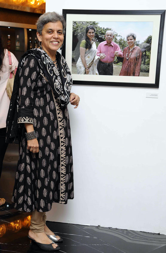 Artist Brinda Miller at the launch of Meri Beti Meri Shakti.