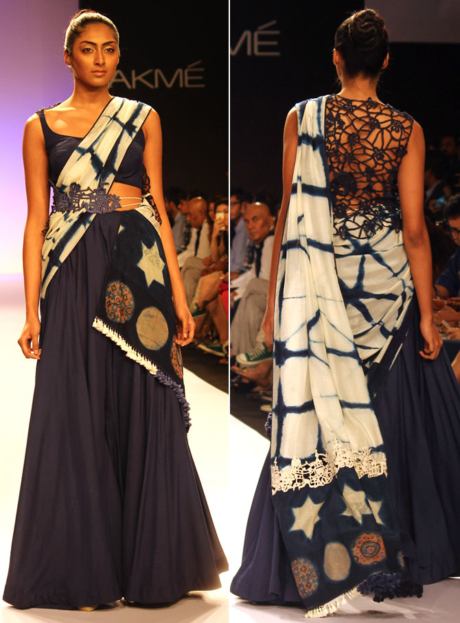 Models showcase Divya Sheth's creations